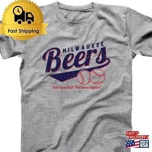 Milwaukee Beers Baseball Team Baseketball Costume Humor Tee Xs T-Shirt